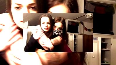 两位性感的黑发美女情感内裤留住混蛋古怪的婊子